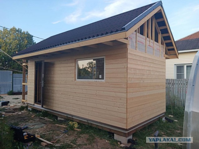 Пилю хозблок 6x3 клиенту