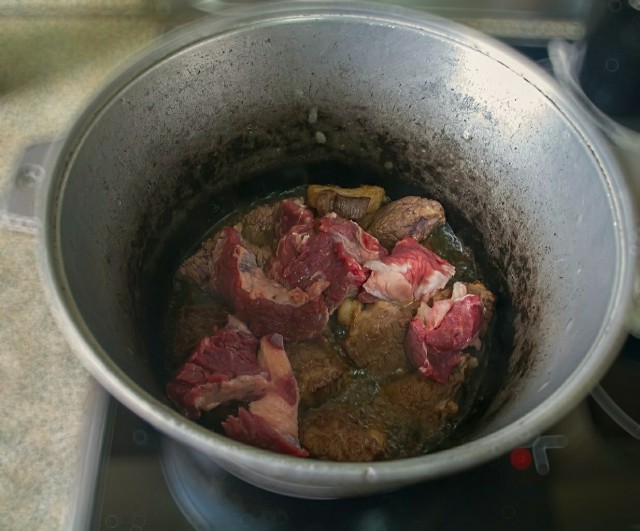 Пряжим мясо