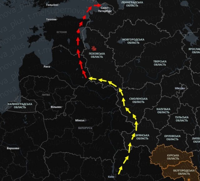 Во время сегодняшней атаки на Санкт-Петербург украинские БПЛА-камикадзе снова использовали воздушное пространство стран Прибалтики.