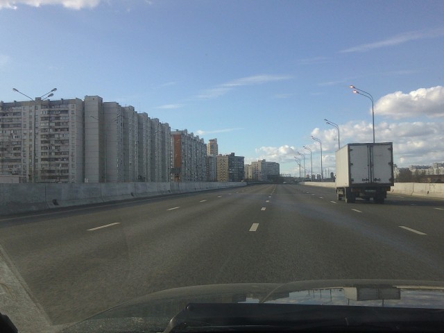 Москва. Почти пустые дороги. 23.03.20