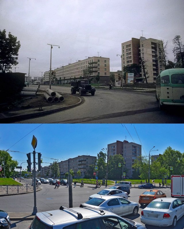 Старые и современные фото Санкт-Петербурга