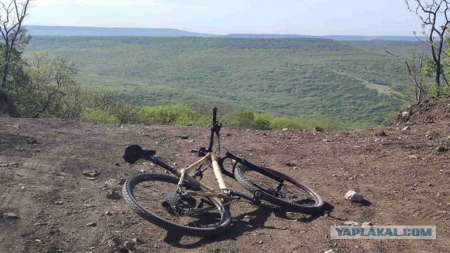 Мой кастом - велосипед ручной работы с самодельной бамбуковой рамой. Проехал 20 000км.