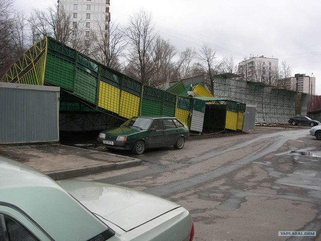 Штормовой ветер в Москве 23.11.08 г.