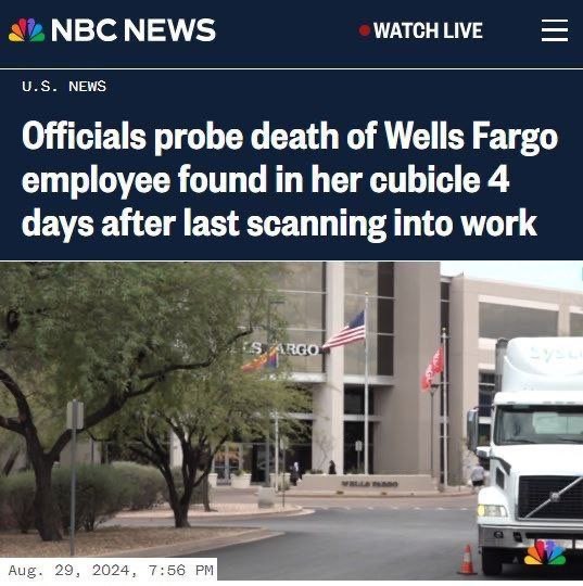В США работница банка умерла на рабочем месте, но это заметили через 4 дня