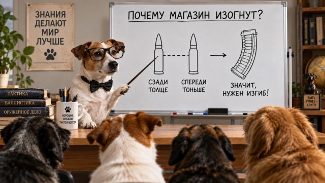 Почему у автомата Калашникова изогнутый рожок. Всё дело в патроне