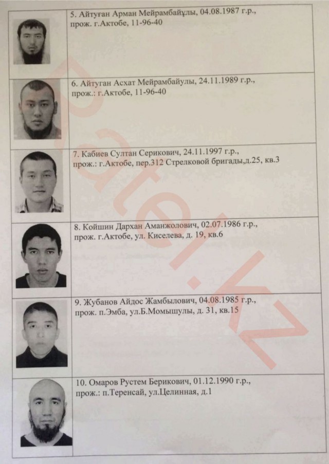 Ответственность за теракты в Актобе взяла на себя «Армия освобождения Казахстана»
