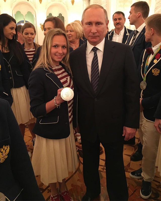 Встреча Владимира Путина с российскими олимпийцами