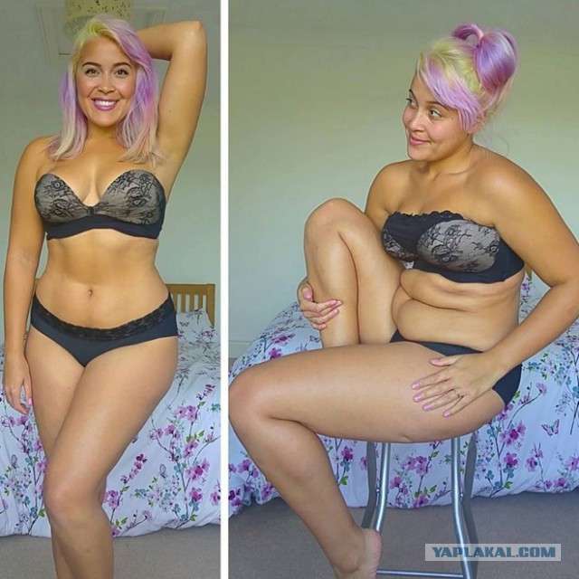 Модель plus-size продемонстрировала разницу между глянцевыми снимками и реальностью