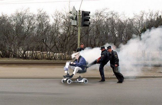 Фотожаба: запорожец и милиция