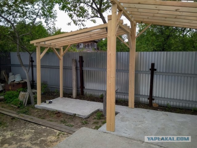 Постройка беседки - навеса своими силами
