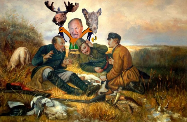 Фотожаба: Три соседа на привале