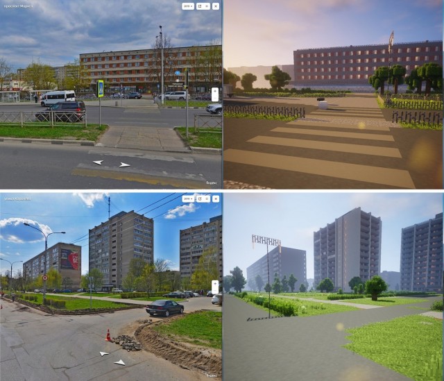 В Minecraft воссоздали пост-советский двор