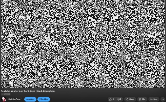 Умельцы написали программу, превращающую видеоролики на YouTube в бесплатное бесконечное хранилище данных