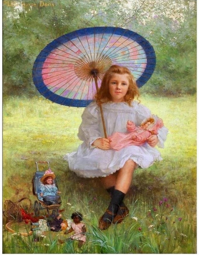Живопись. Девочки и куклы