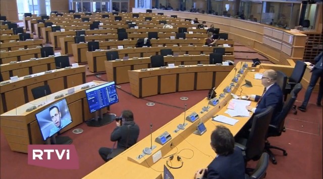 Алексей Навальный выступил в Европарламенте