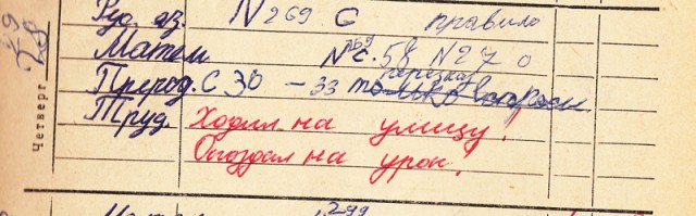 Дневник школьника СССР