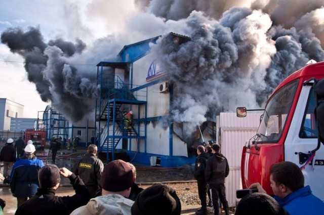 Пожар на Олимпийском объекте в Сочи