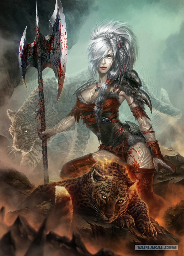 Фентези : орки, эльфы , драконы и т.п.