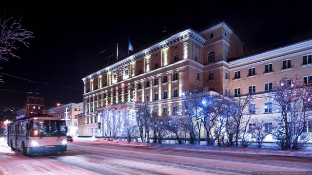 Полярная ночь. Мурманск