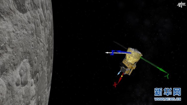 Китайский космический аппарат «Чанъэ-5» вышел на лунную орбиту и готовится к посадке 
