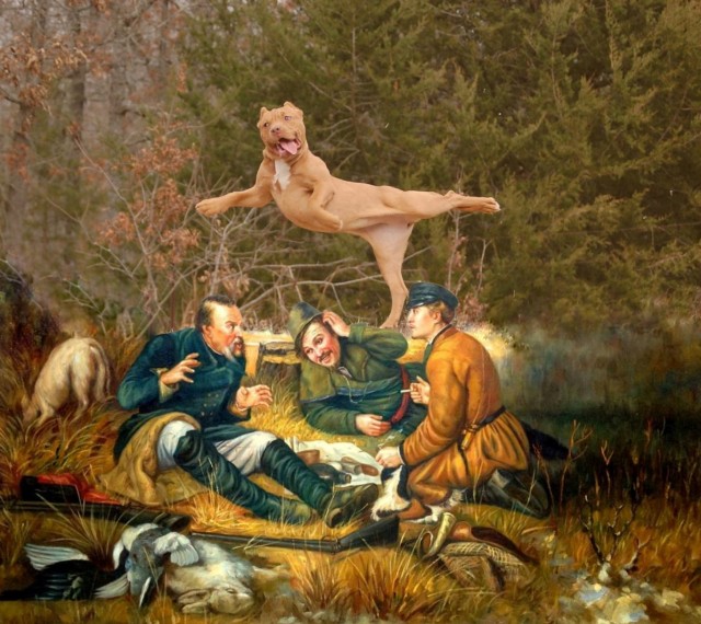 Фотожаба: Три соседа на привале