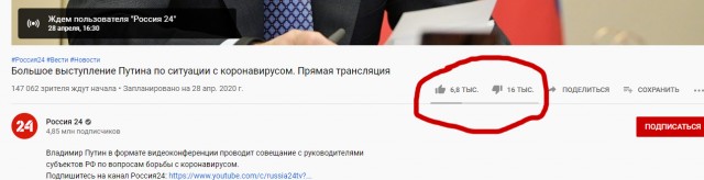 Большое выступление Путина по ситуации с коронавирусом. Прямая трансляция