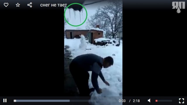 В Краснодарском крае выпал снег, который не тает!
