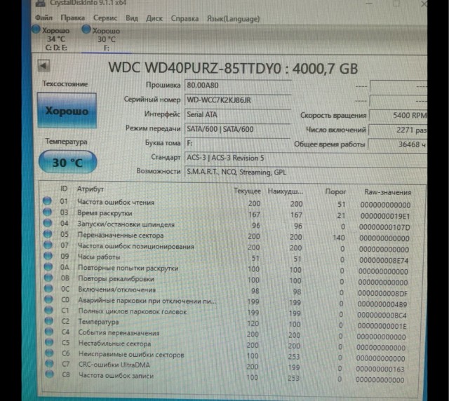 У кого сколько отходили HDD и были ли они качественные