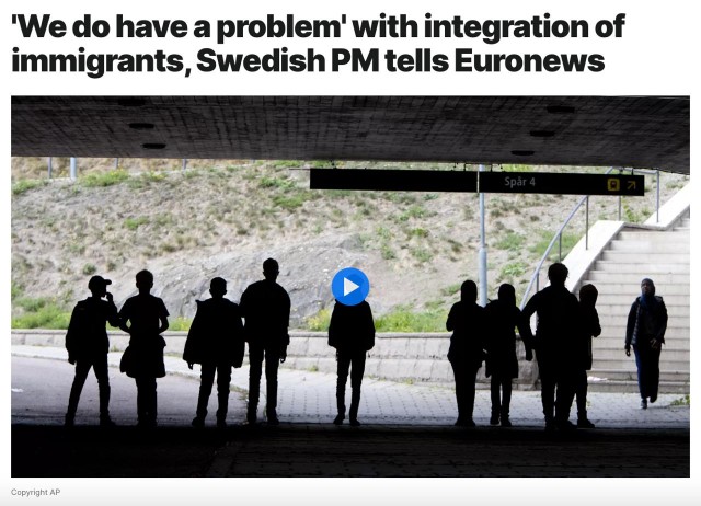 Швеция готова увеличить выплаты мигрантам за выезд из страны до 32 т. евро - премьер Ульф Кристерссон в интервью Euronews