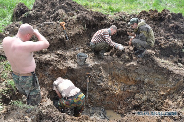 Нашли останки 27 бойцов Красной Армии