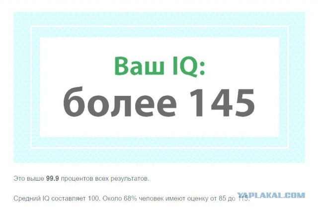 А какой у Вас IQ?