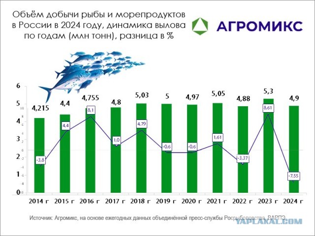 Производство красной икры в России уменьшилось в три раза