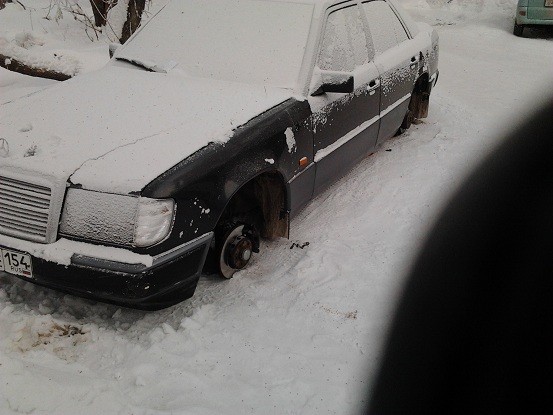 У знакомого ночью, в -41 сняли колеса