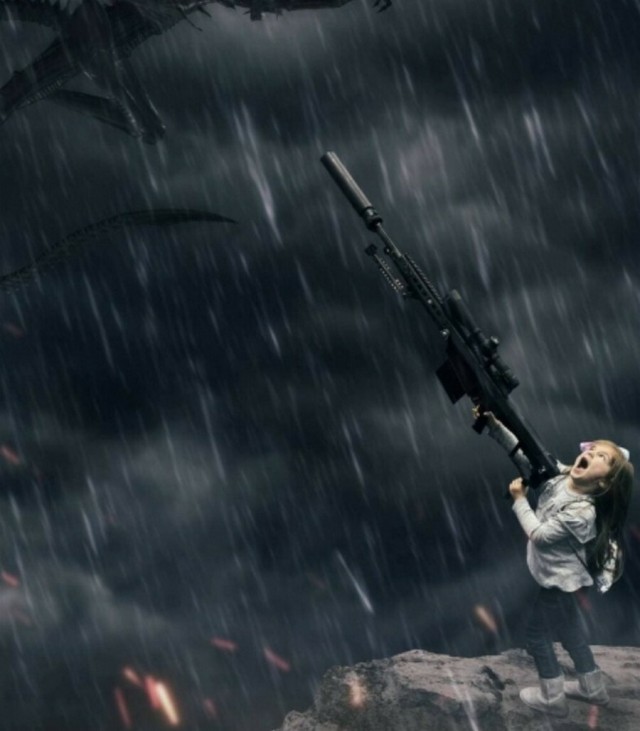 Фотожабы девочки с огромной пушкой или Kill`em All