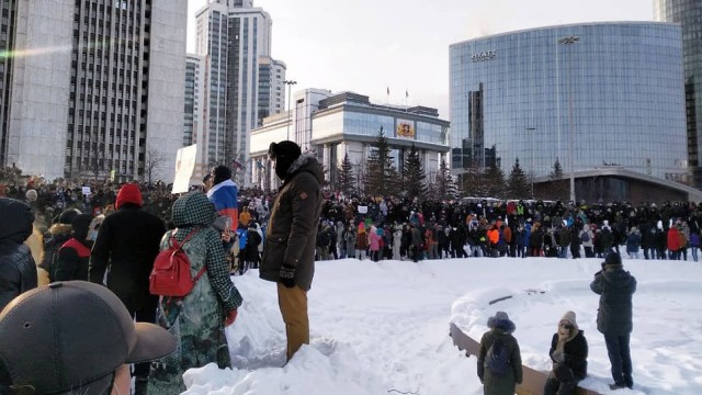 В Екатеринбурге прошла третья массовая акция против QR-кодов