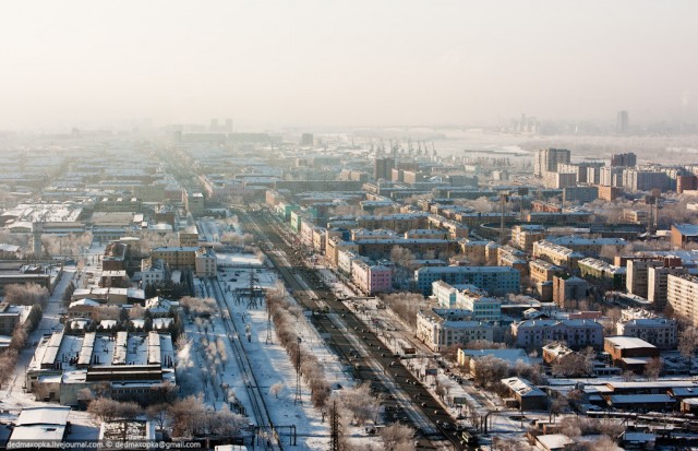 Виртуальное путешествие в Красноярск: Вид с высоты
