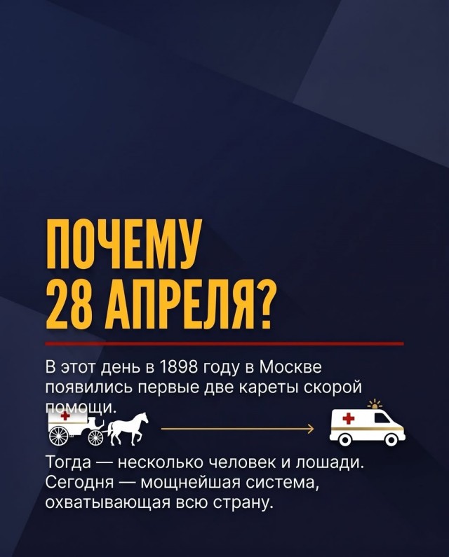 28 апреля День работников скорой медицинской помощи