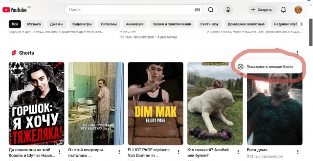 Теперь каждый раз, когда я что-то ищу на YouTube, вместо настоящих видеороликов появляется триллион дебильных шортсов