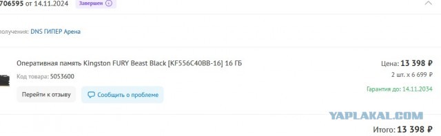DDR5 Kingbank 32GB(2x16) 6400 CL32 [СПб]