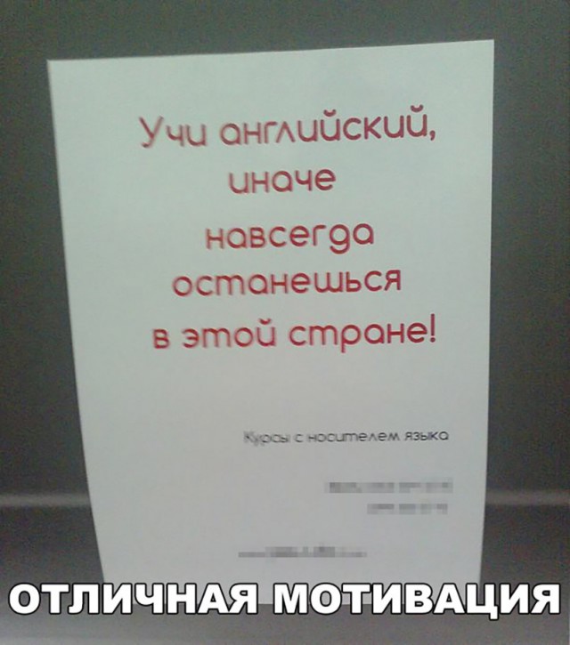 Смешные объявления, надписи и вывески