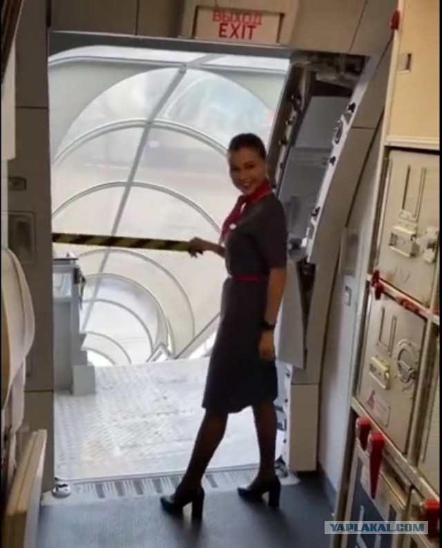 Как закрываются двери на Airbus A330