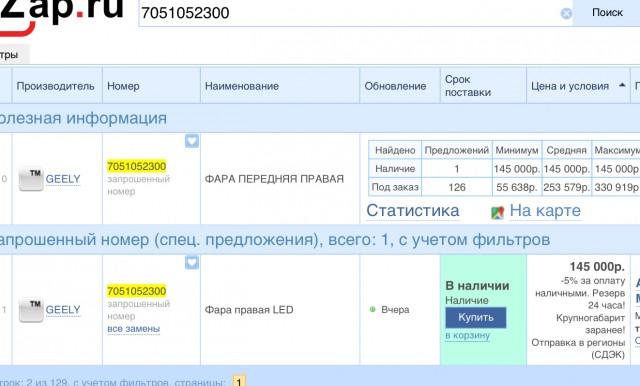 Фара за 312 000 руб. и бампер за 138 000 руб. Названы цены запчастей для популярных Jaecoo, Geely, Haval и других китайских автоДанные «Авторевю»