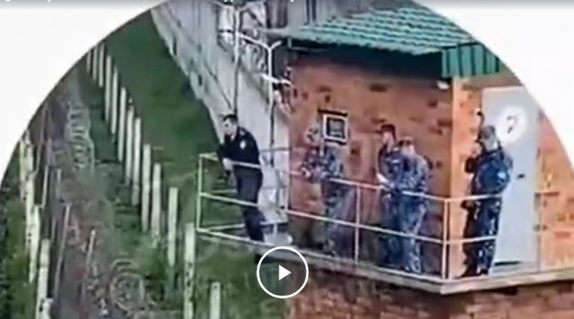 Мужик вышел на балкон покурить и случайно запечатлел момент побега