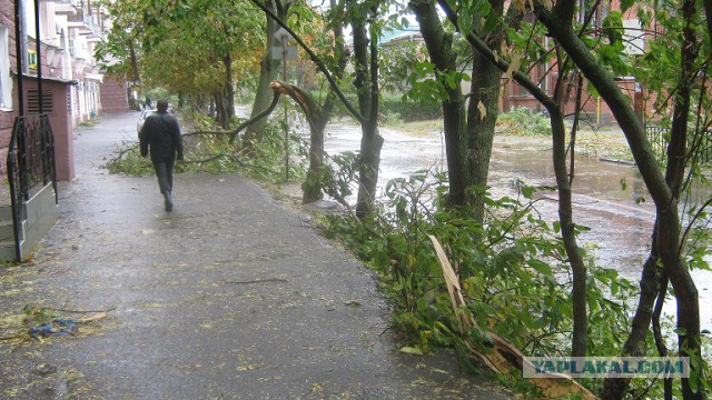 Ночной ураган в Днепропетровске, 24.09.2014.
