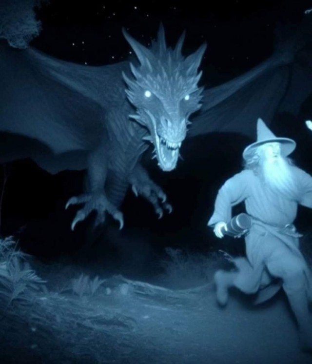 Мордор лунной ночью