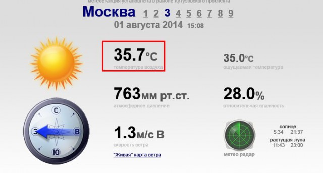 Московская жара