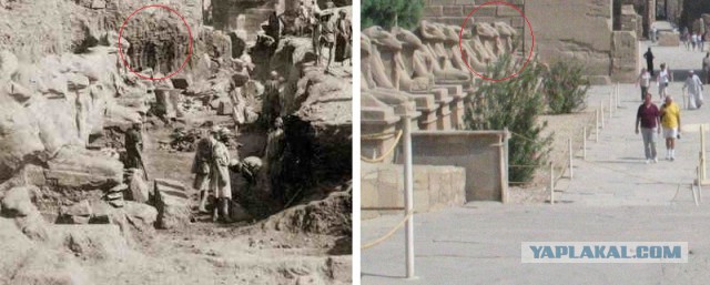 Египетский морок. Строительство колоссов, Сфинкса, пирамид на заре эры фотографий в 19 веке.