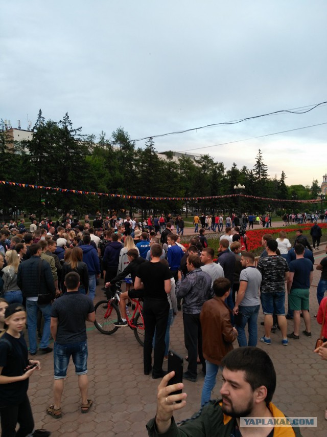Митинг в Иркутске против повышения цен на топливо