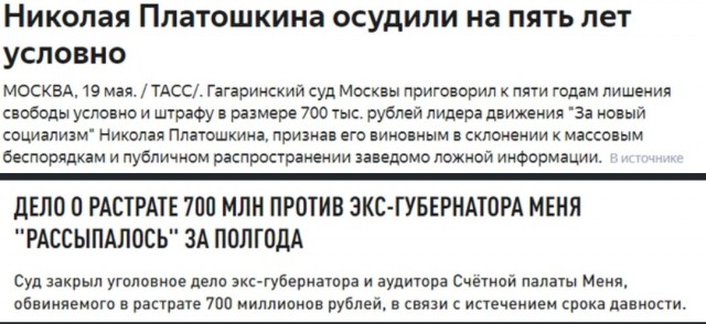 Николая Платошкина приговорили к 5 годам условно и штрафу в размере 700 000 рублей