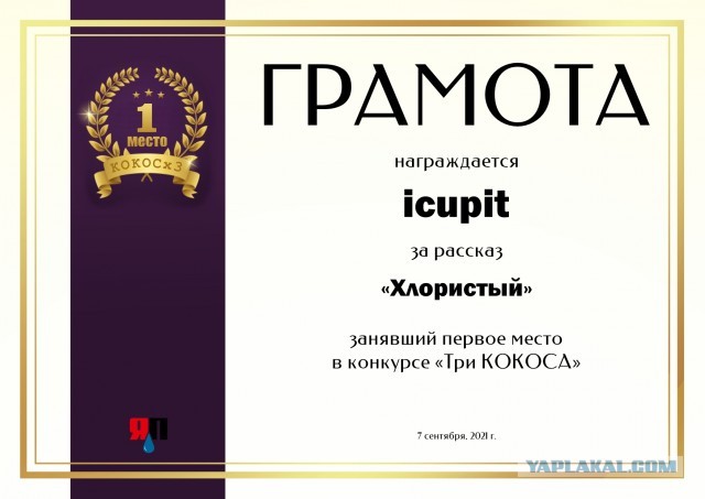 Литературный конкурс "Три КОКОСа". Подведение итогов и награждение